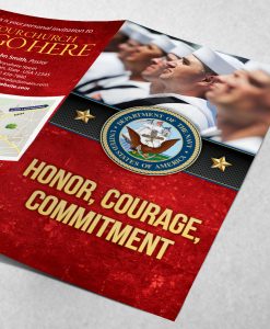 Tract - US Navy Honor Courage Commitment - Formation - Red